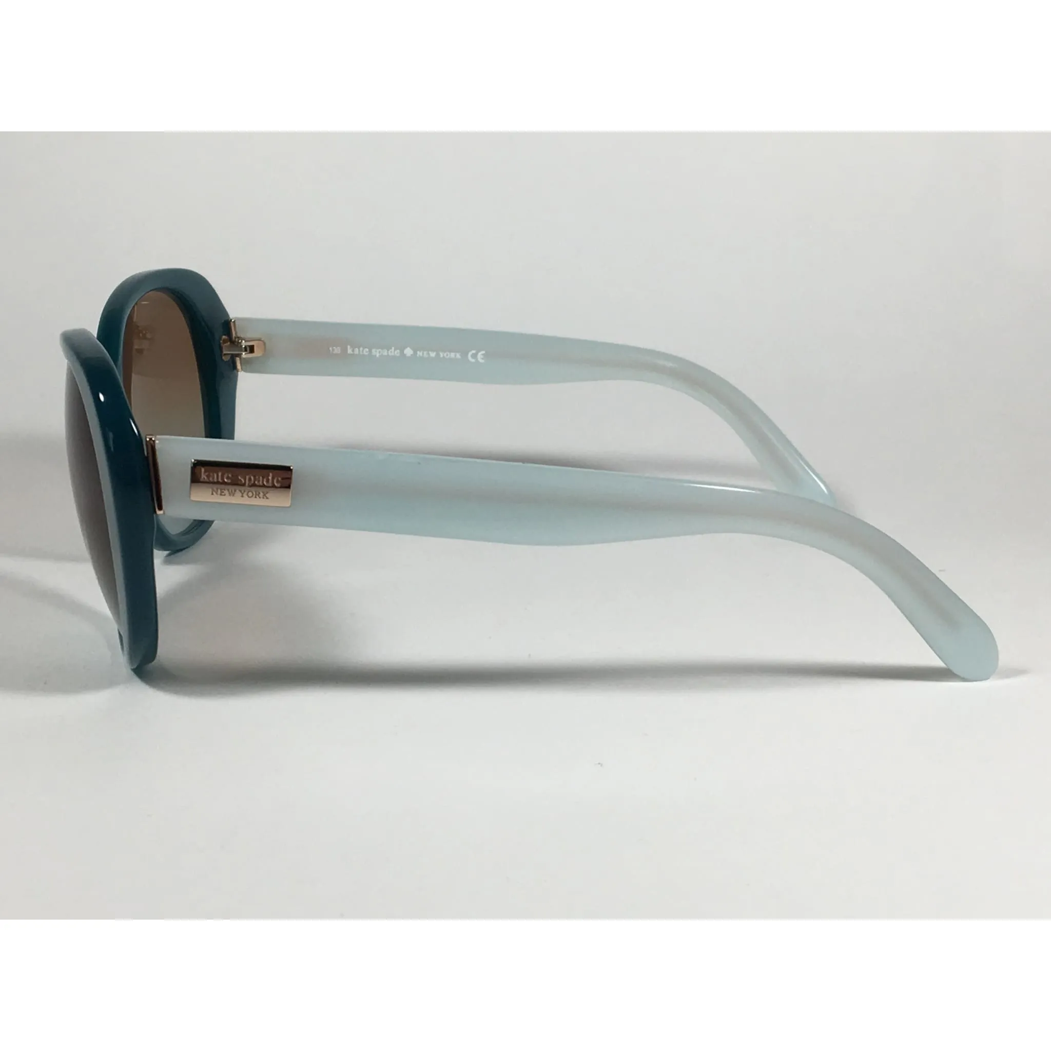 Kate Spade Emery Cat Eye Sunglasses Aqua Sea Glass Brown Gradient Lens Emery/s 0JGW WB
