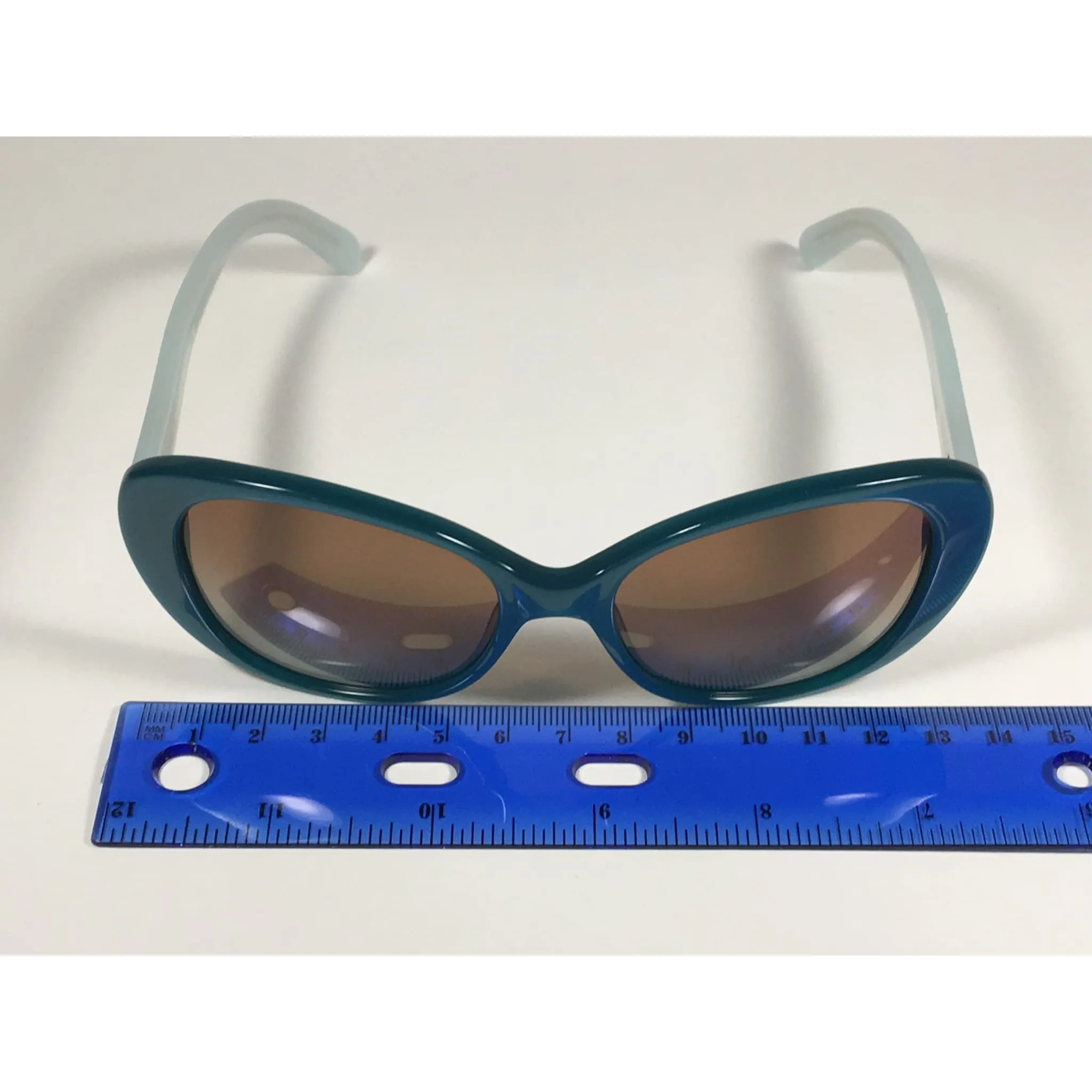 Kate Spade Emery Cat Eye Sunglasses Aqua Sea Glass Brown Gradient Lens Emery/s 0JGW WB