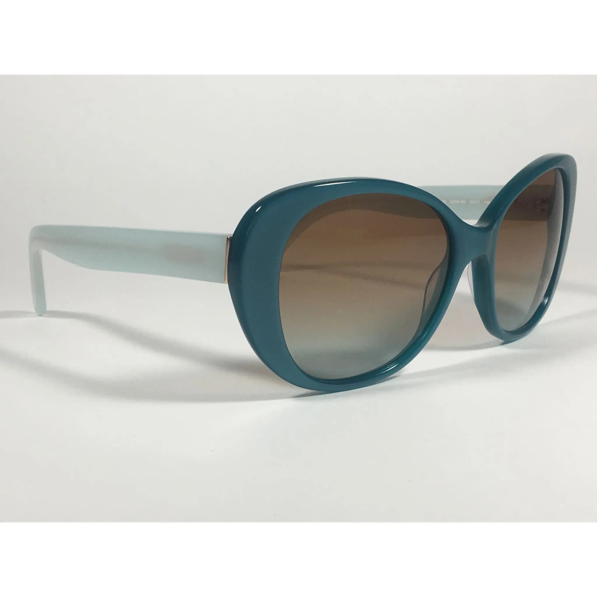Kate Spade Emery Cat Eye Sunglasses Aqua Sea Glass Brown Gradient Lens Emery/s 0JGW WB