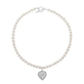 Keepsake Heart | Ivory Pearls