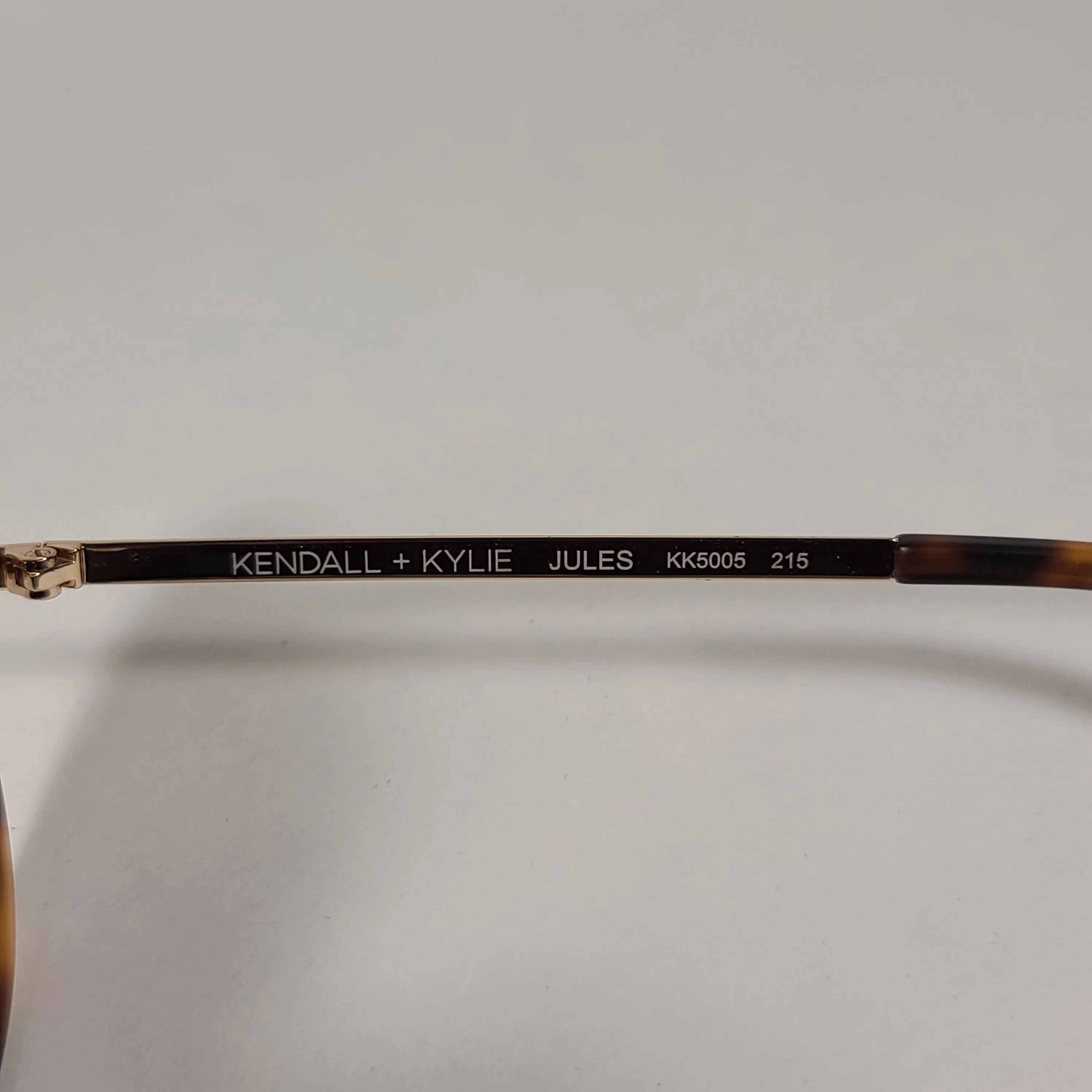 Kendall   Kylie Jules Aviator Sunglasses Matte Demi Tortoise and Gold Frame Brown Gradient Lens KK5005Q 215