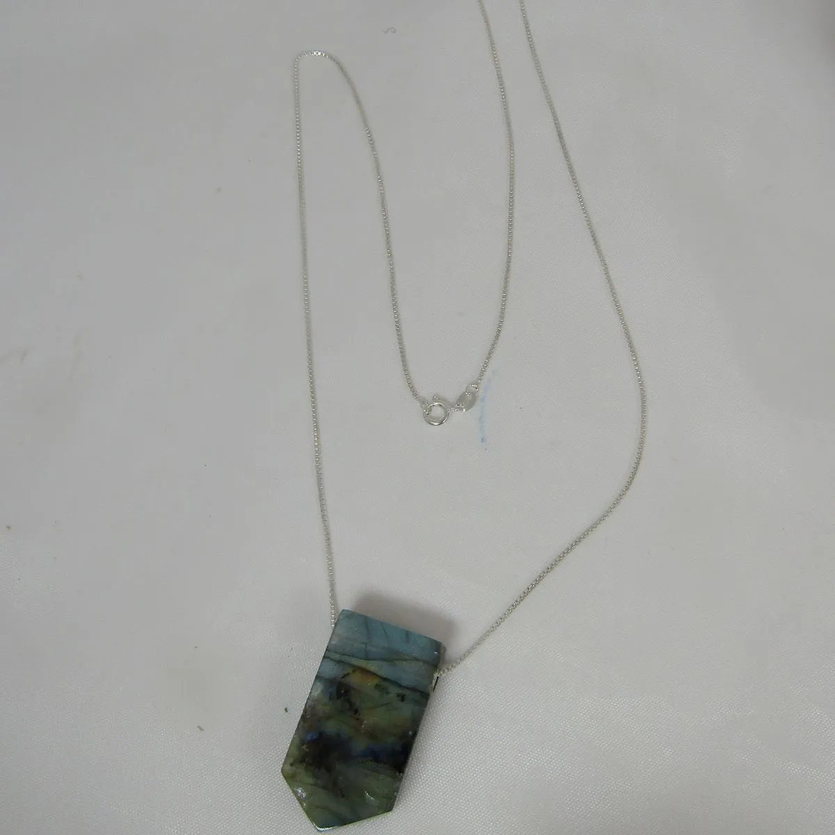 Labradonite Gemstone Timeless Pendant  Necklace