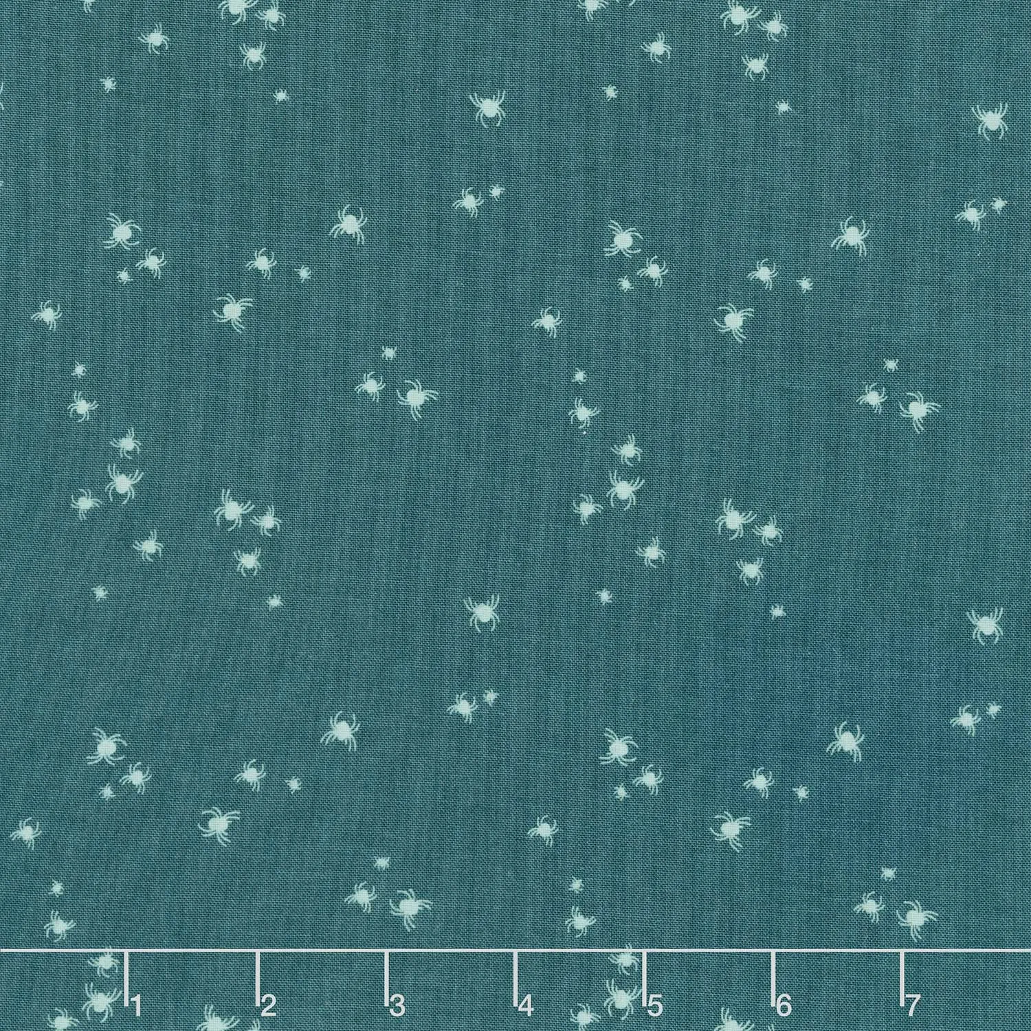 Little Witch - Spider Dots Jade Yardage