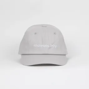 LĒ·LĀ·LŌ - Mama's Boy Embroidery Dad Cap - Lt Gray: Infant & Toddler