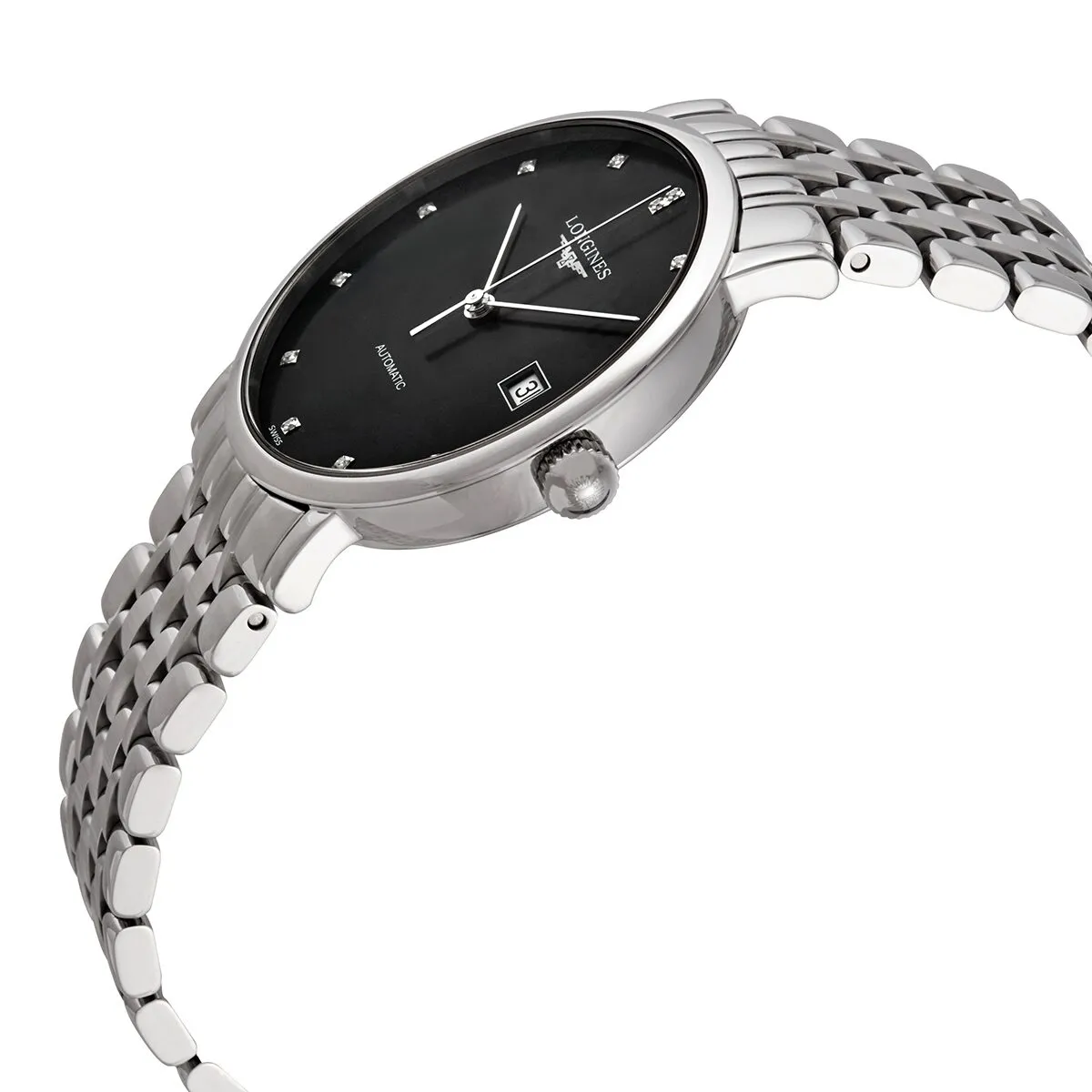 Longines Elegant Automatic Black Dial Men's Watch L4.810.4.57.6