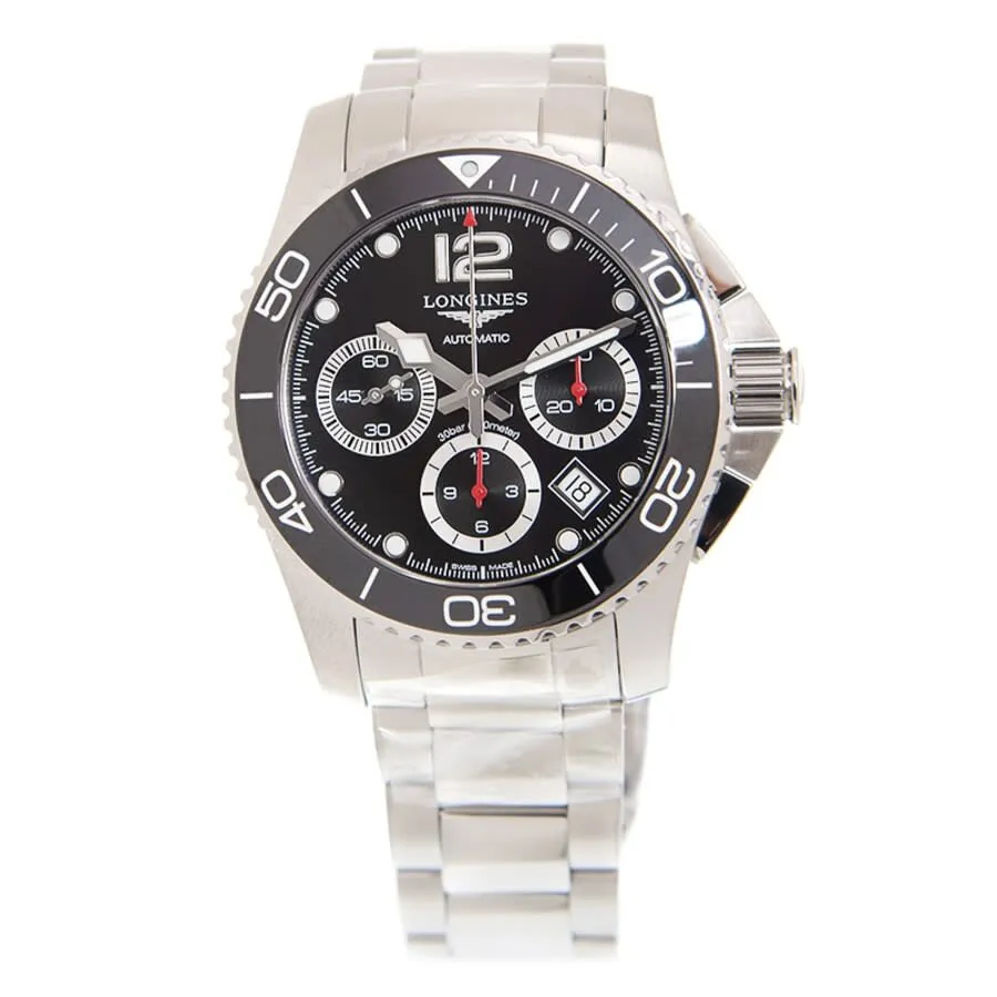 Longines Hydroconquest Chronograph Automatic Black Dial Unisex Watch L37834566