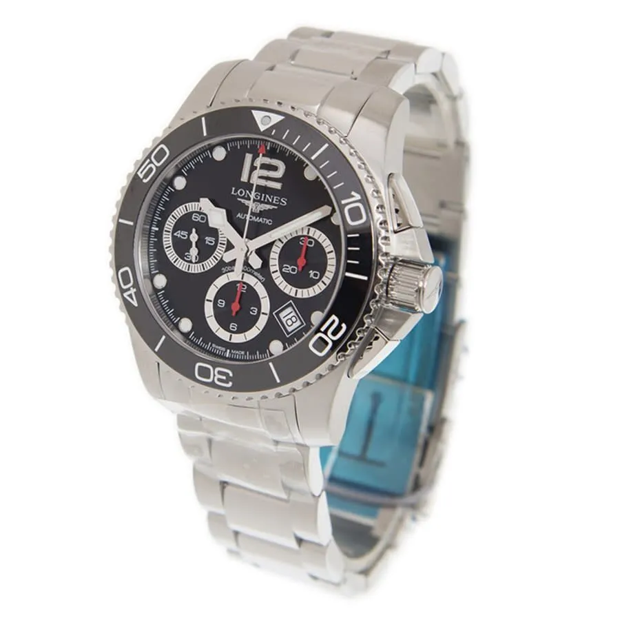 Longines Hydroconquest Chronograph Automatic Black Dial Unisex Watch L37834566