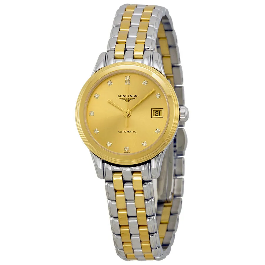 Longines La Grande Classique Automatic Champagne Diamond Dial Ladies Watch L4.274.3.37.7