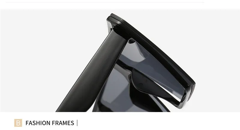 Luxury Brand Fashion Flat Top Sunglasses