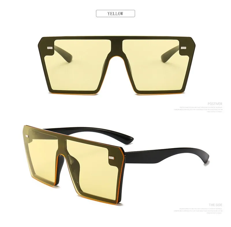 Luxury Brand Fashion Flat Top Sunglasses