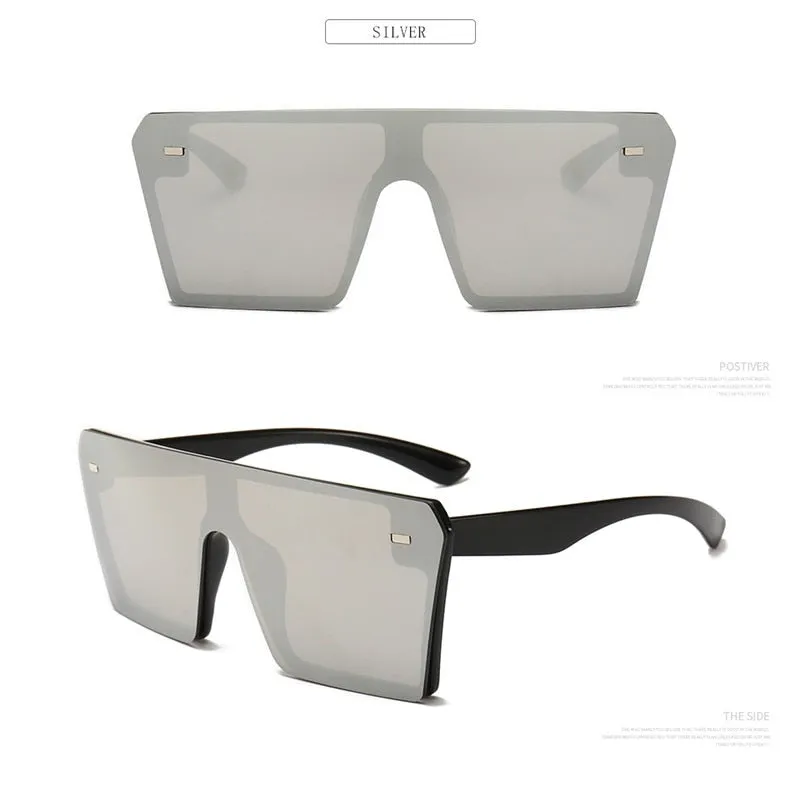Luxury Brand Fashion Flat Top Sunglasses