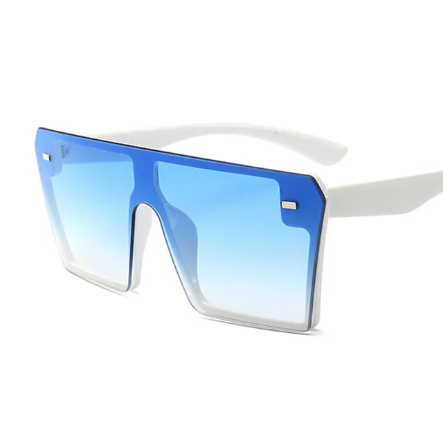 Luxury Brand Fashion Flat Top Sunglasses