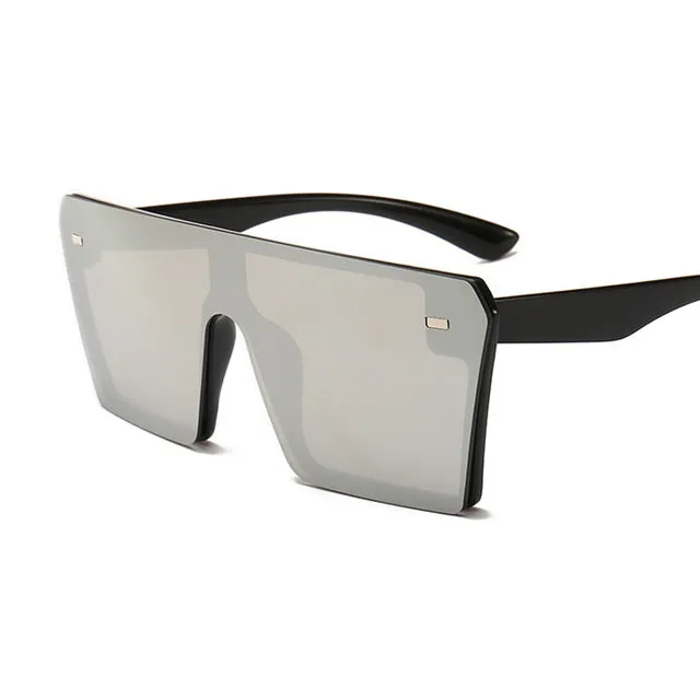 Luxury Brand Fashion Flat Top Sunglasses