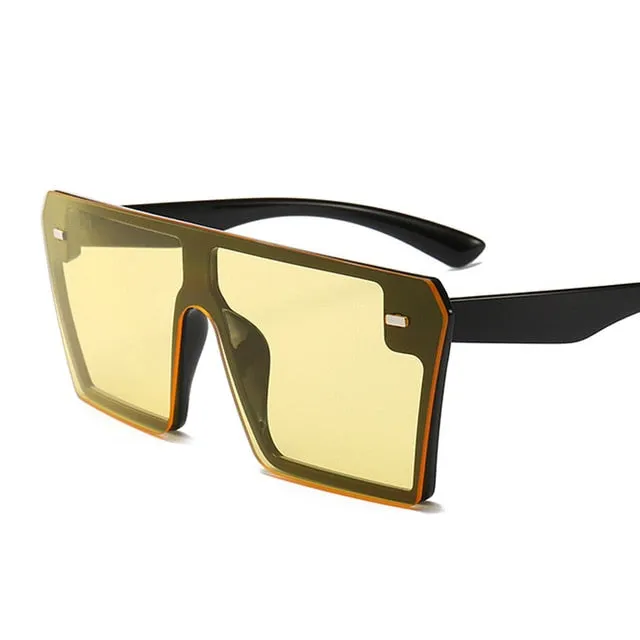 Luxury Brand Fashion Flat Top Sunglasses