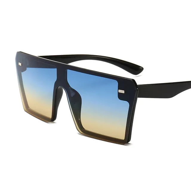 Luxury Brand Fashion Flat Top Sunglasses