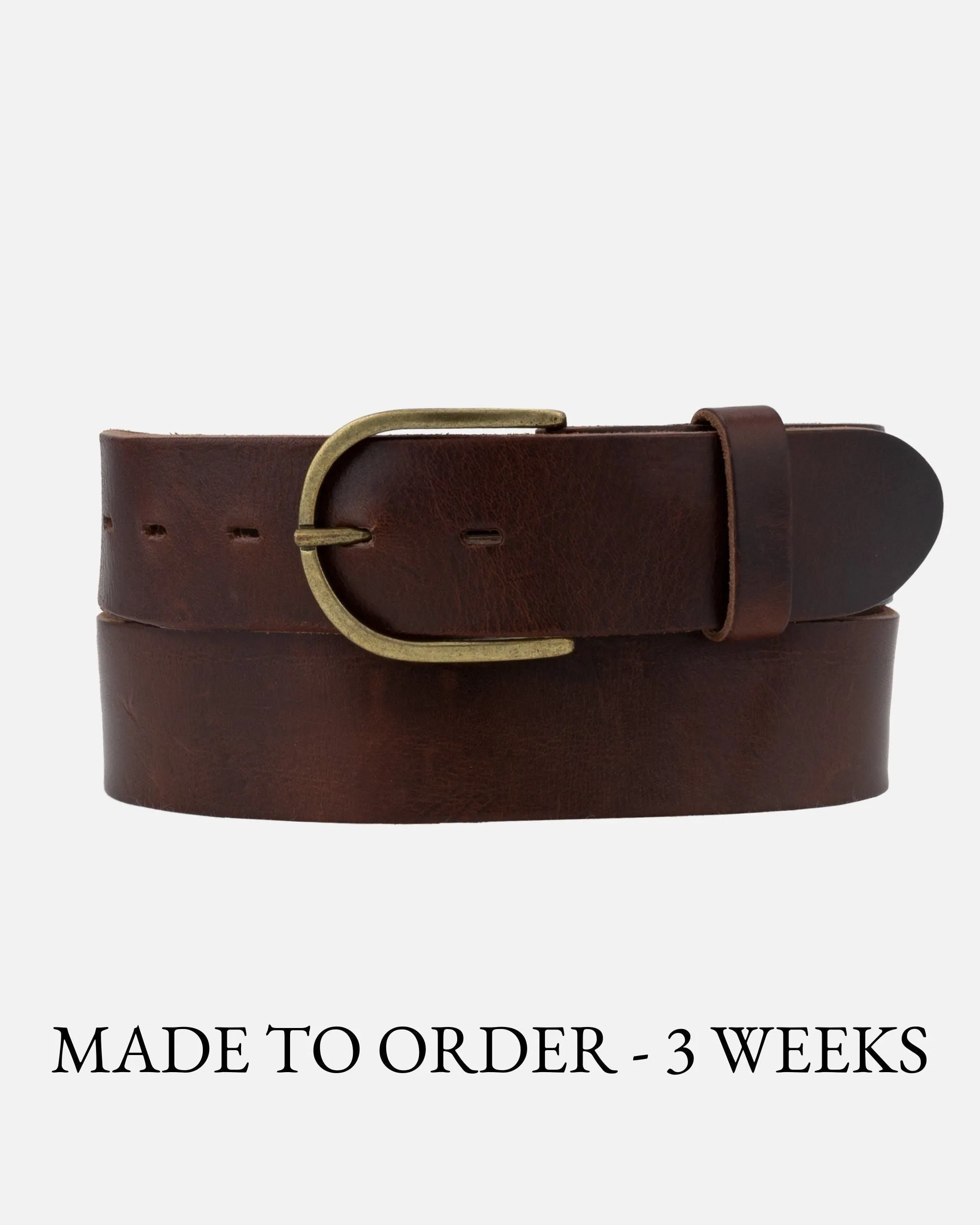 MADE TO ORDER Caro | Classic Leather Belt with Removable Buckle