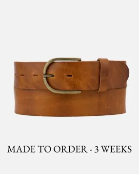 MADE TO ORDER Caro | Classic Leather Belt with Removable Buckle