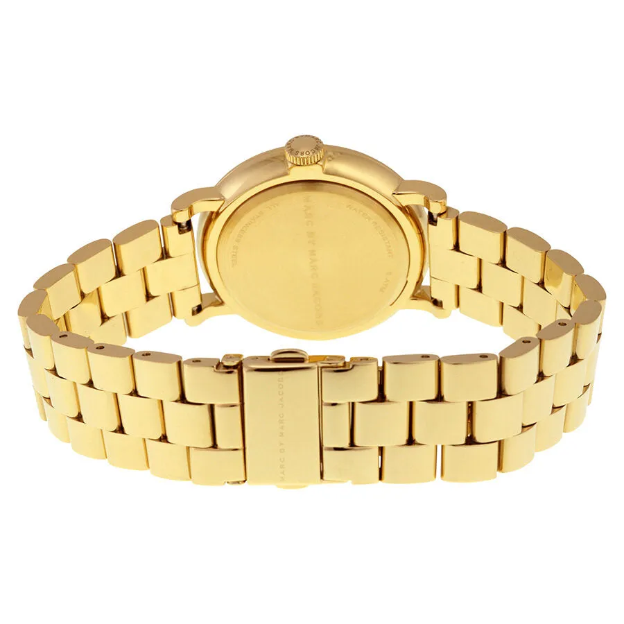 Marc By Marc Jacobs White Dial Gold-tone Ladies Watch MBM3243