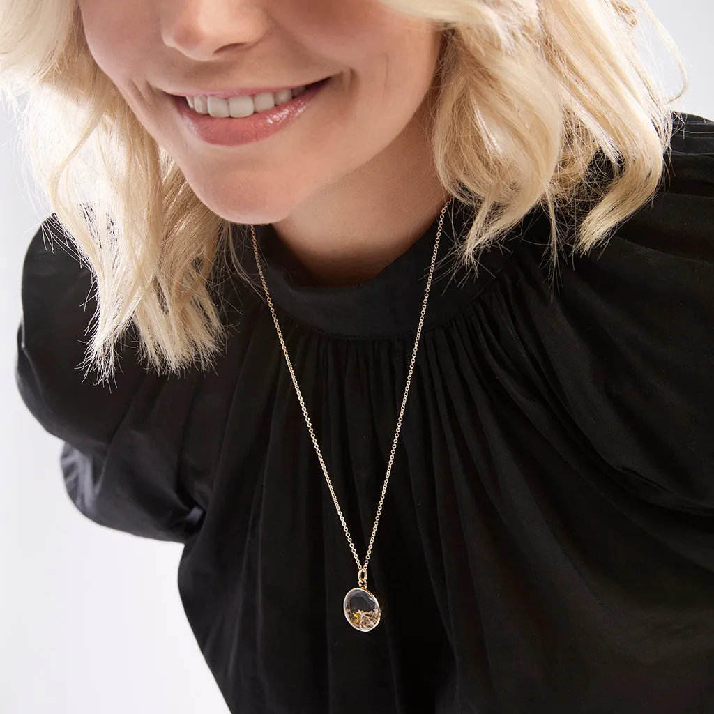 Medium Faceted Gold Locket