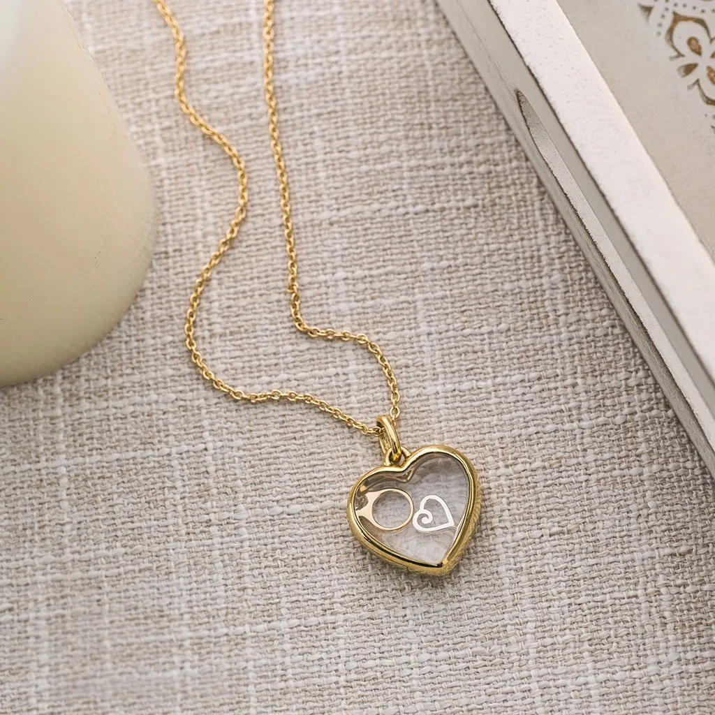Medium Gold Heart Locket