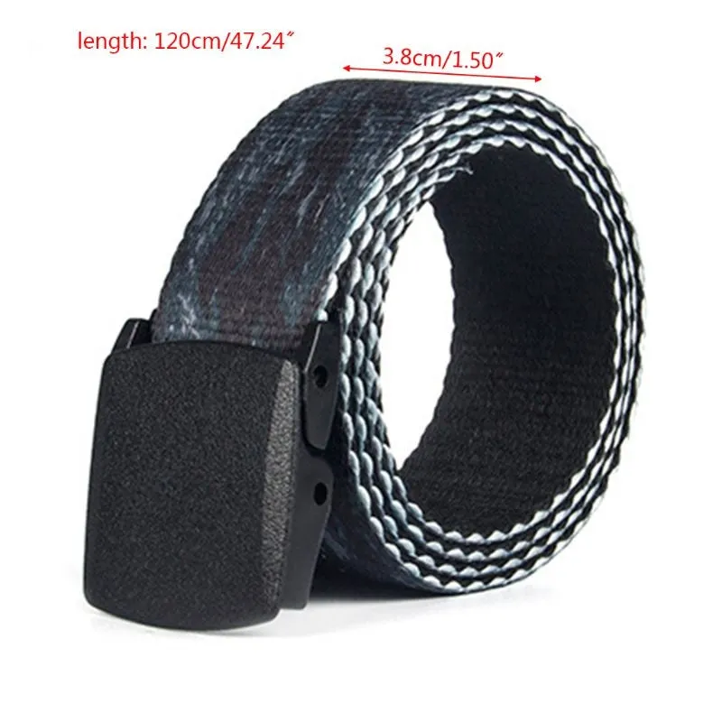 Men's Casual Elastic Belt With Smooth Buckle