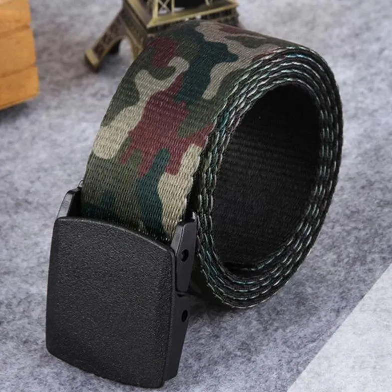 Men's Casual Elastic Belt With Smooth Buckle