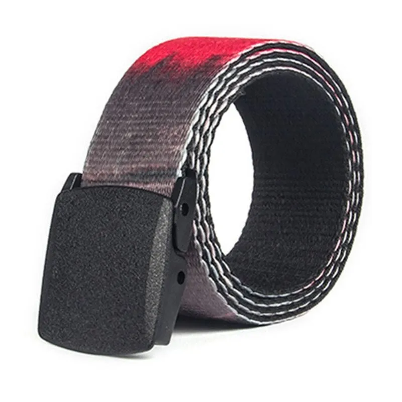 Men's Casual Elastic Belt With Smooth Buckle