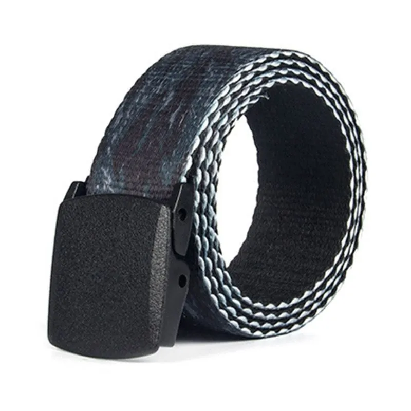 Men's Casual Elastic Belt With Smooth Buckle