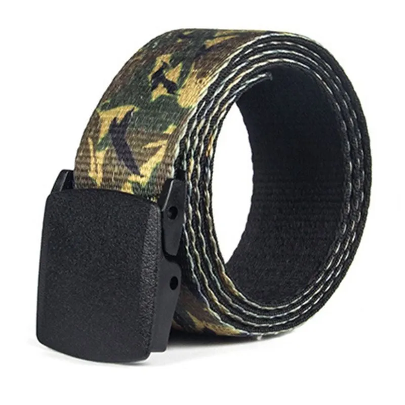 Men's Casual Elastic Belt With Smooth Buckle