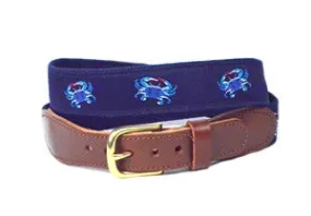 Men's Exclusive Custom Canvas Maryland Blue Crab  Belt | Designs by llillie