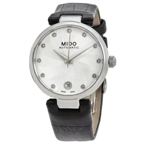 Mido Baroncelli II Automatic Diamond Silver Dial Ladies Watch M0222071603610