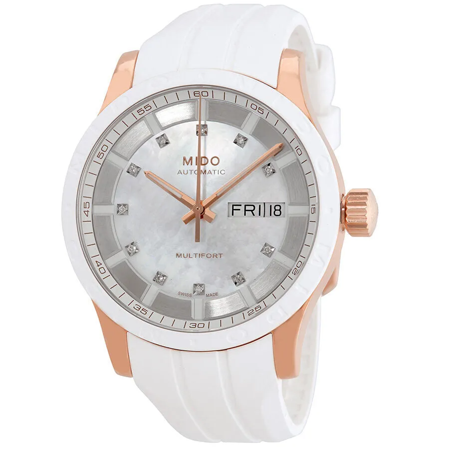 Mido Multifort II Automatic Diamond Ladies Watch M018.830.37.116.80