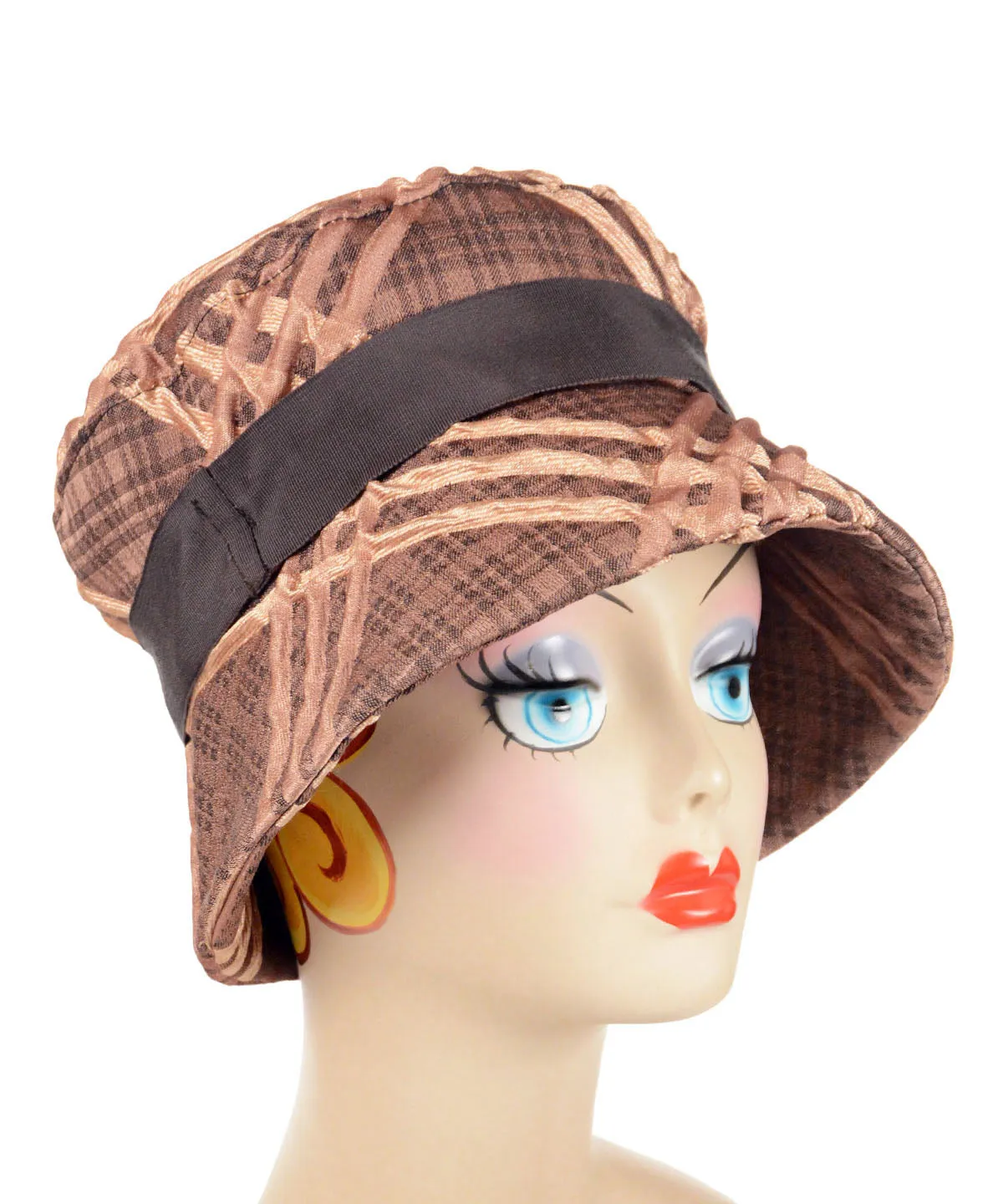 Molly Hat Style - Copper Plaid Upholstery