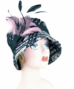 Molly Hat Style - Silver Plaid Upholstery