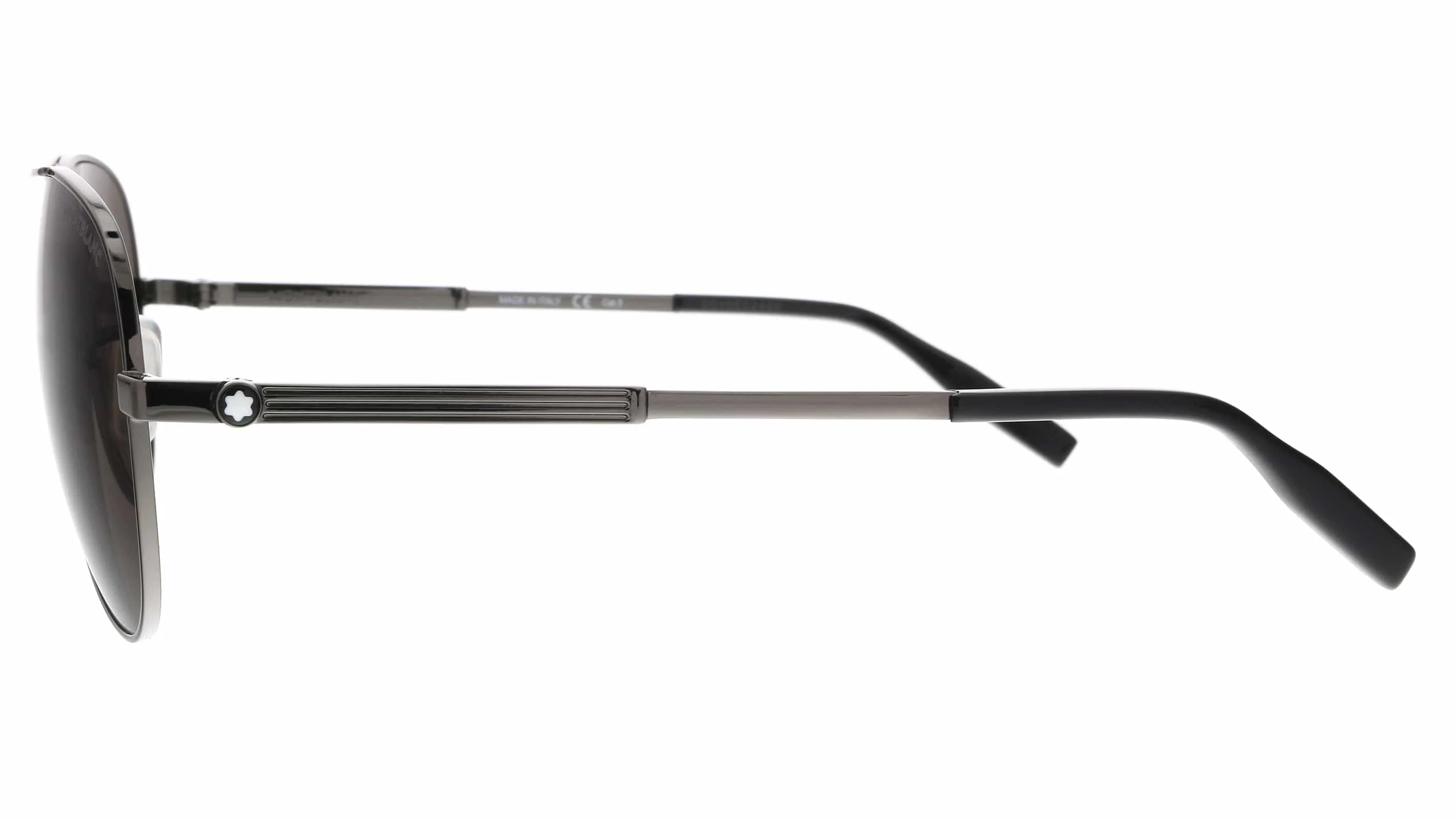 Montblanc MB0027S-001 Ruthenium Aviator Sunglasses