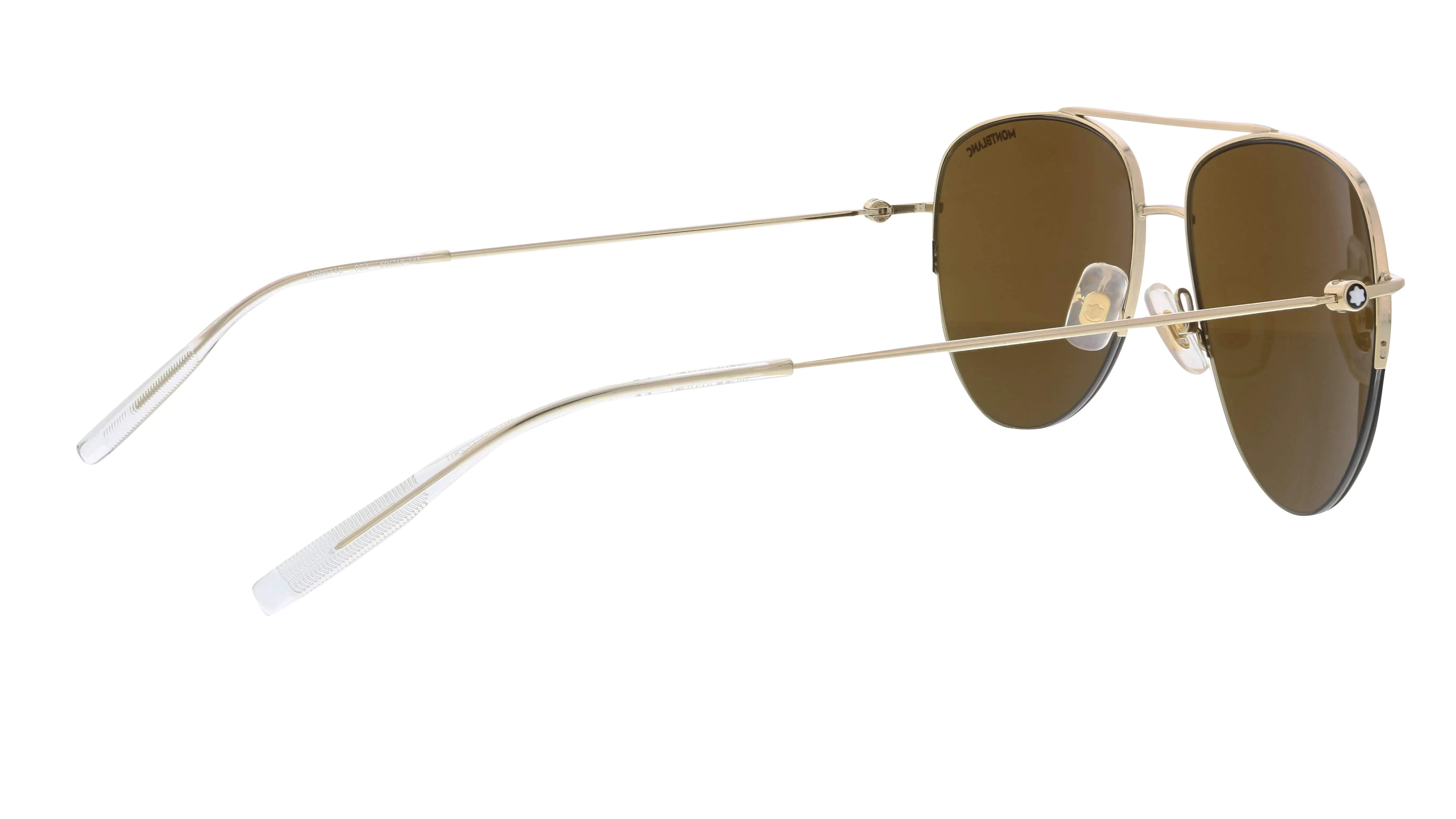Montblanc MB0074S-003  Black  Aviator Sunglasses