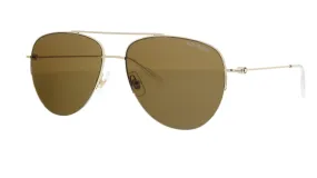 Montblanc MB0074S-003  Black  Aviator Sunglasses