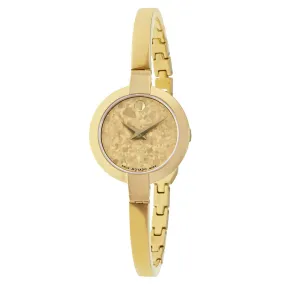 Movado Bela Yellow Gold PVD Stainless Steel Ladies Watch 0607018