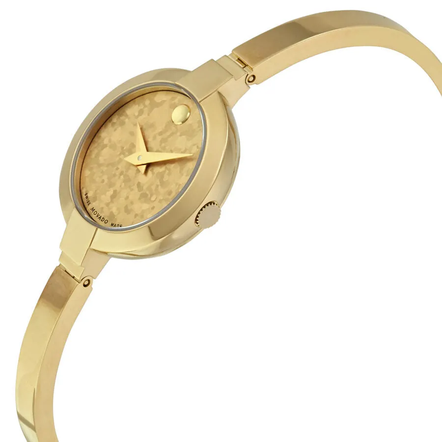 Movado Bela Yellow Gold PVD Stainless Steel Ladies Watch 0607018