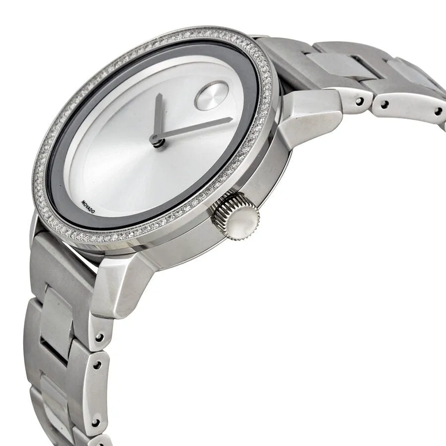 Movado Bold Diamond Silver Dial Stainless Steel Ladies Watch 3600149