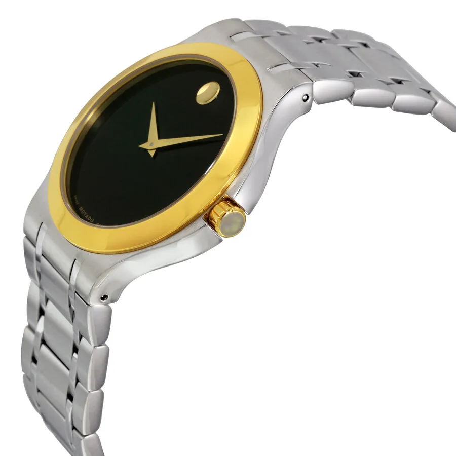 Movado Collection Black Dial Two-tone Men's Watch 0606960
