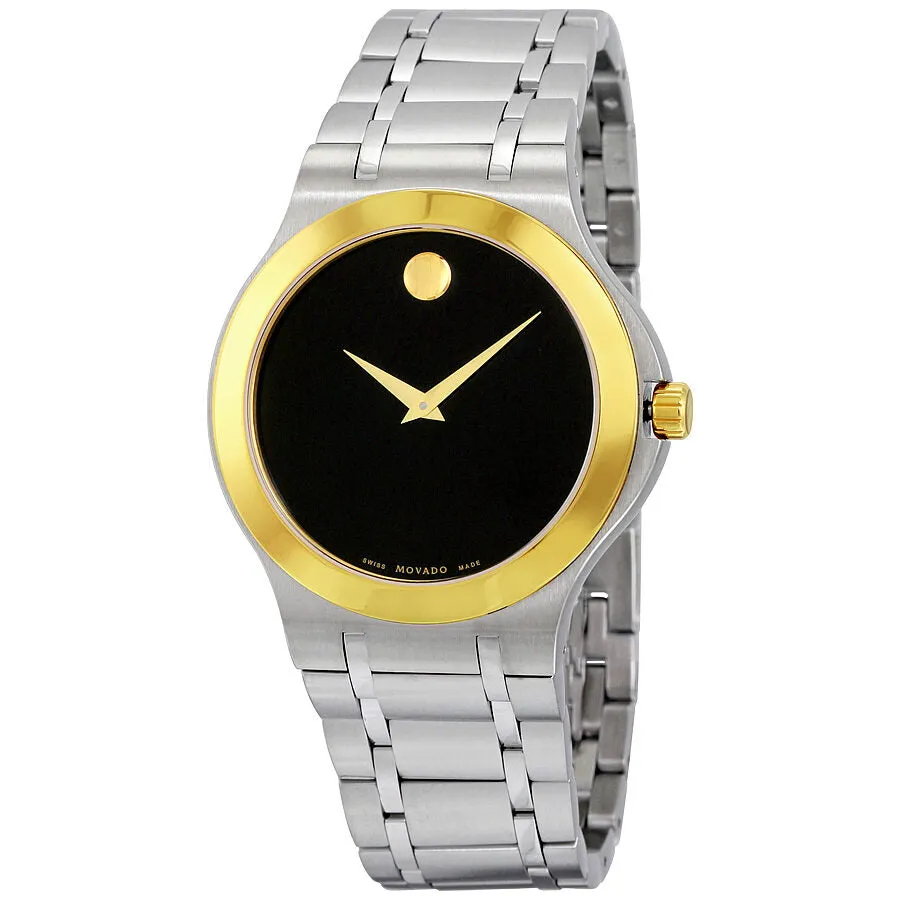 Movado Collection Black Dial Two-tone Men's Watch 0606960