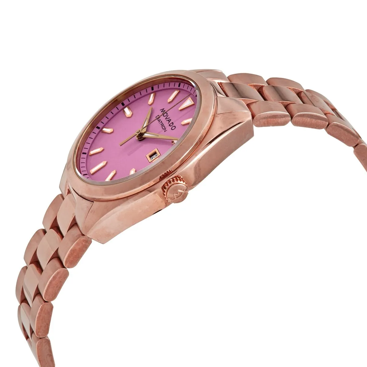 Movado Heritage-Datron Quartz Pink Dial Ladies Watch 3650079