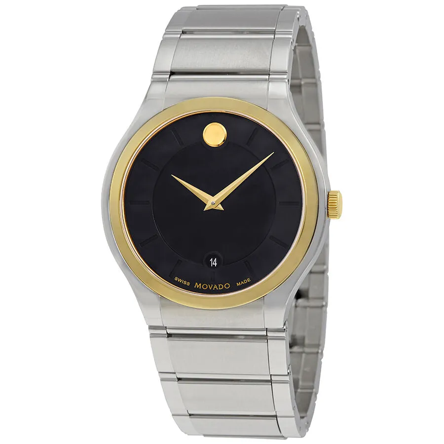 Movado Quadro Black Dial Men's Watch 0606954