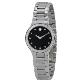 Movado Serio Diamond Museum Dial Ladies Watch 0606491
