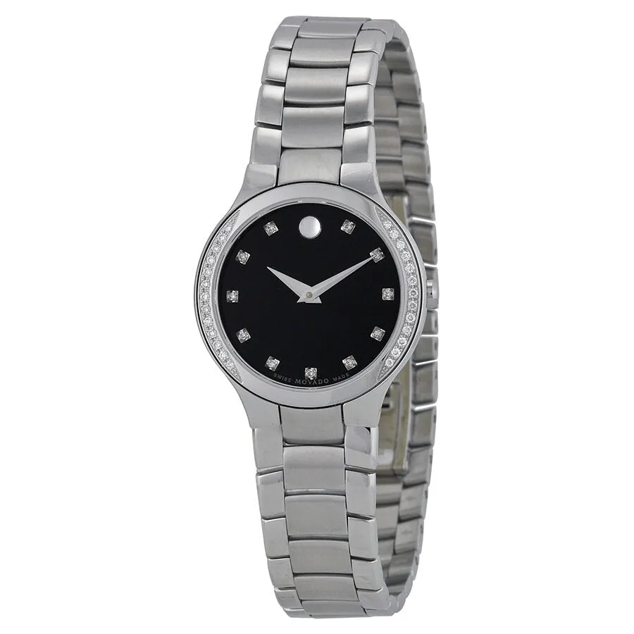Movado Serio Diamond Museum Dial Ladies Watch 0606491