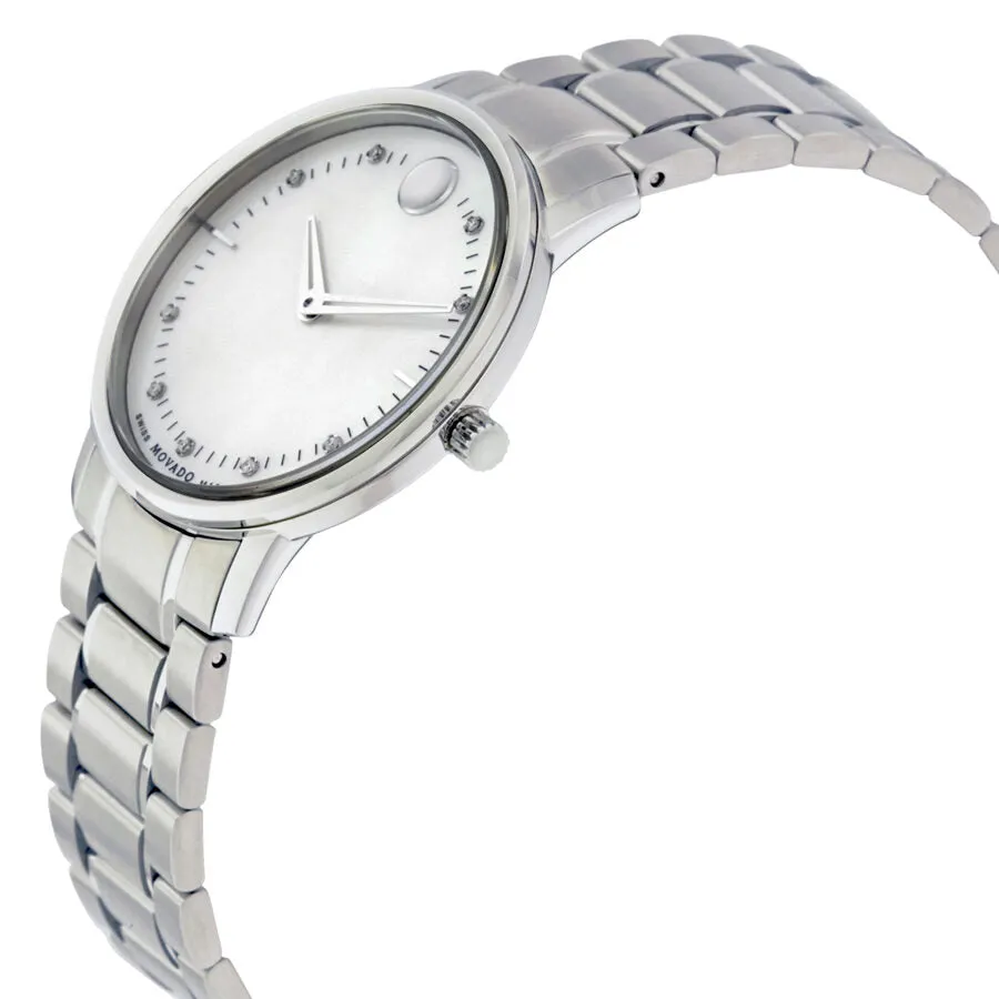 Movado TC Diamond Mother of Pearl Dial Ladies Watch 0606691