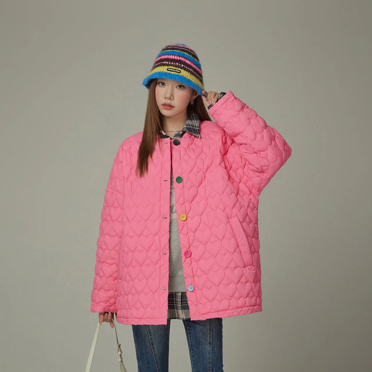 Multi Color Striped Beanie