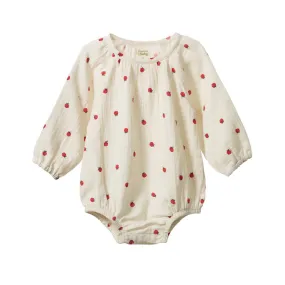Nature Baby Meadow Bodysuit (Raspberry Print)