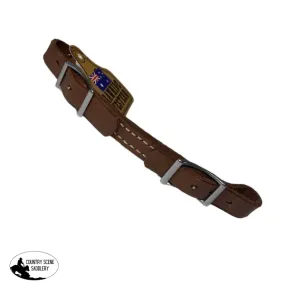 New! T5474 - Leather Curb Strap w conway buckles